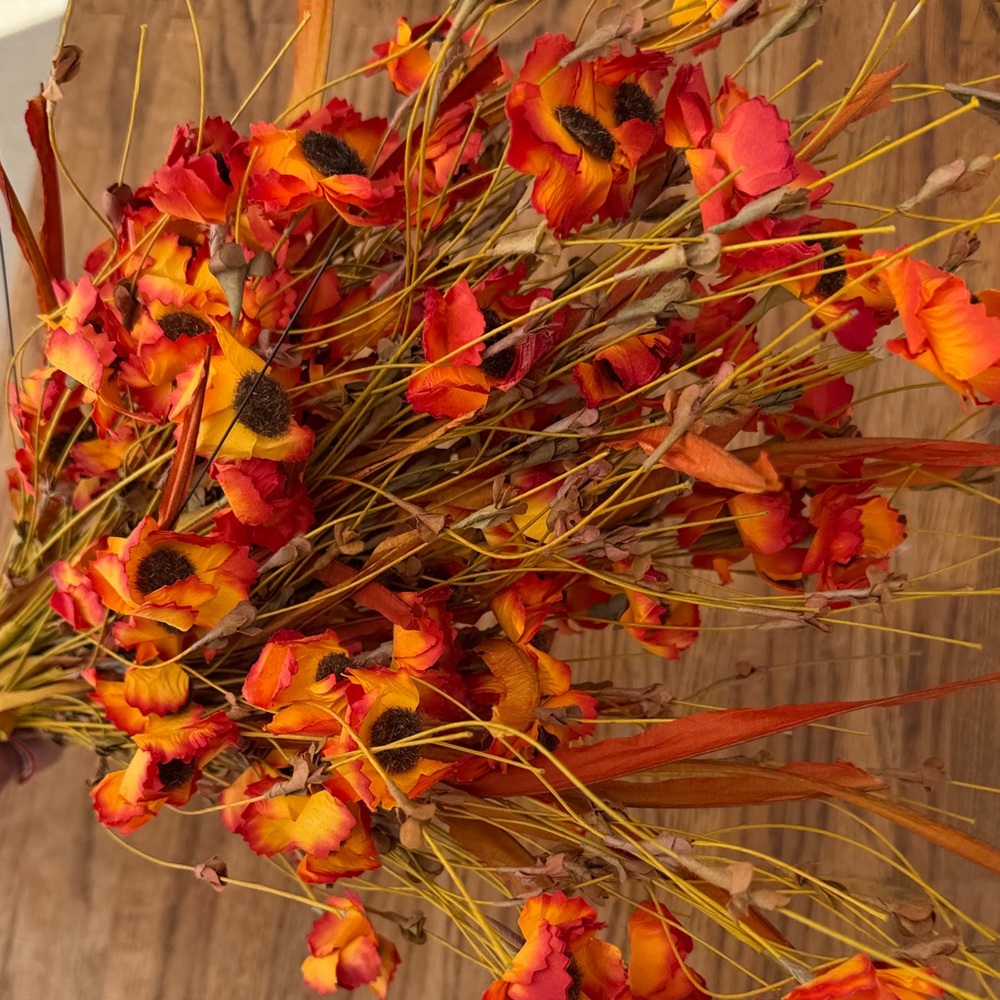 Hobby Lobby Faux Fall Flowers 4 Stem Bundle NWT